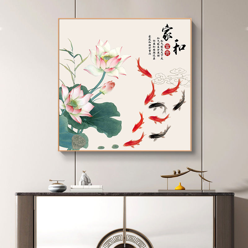 卧室内挂什么画招财 吉祥九尾鱼图长长久久 卧室内挂什么画招财 吉祥九尾鱼图长长久久