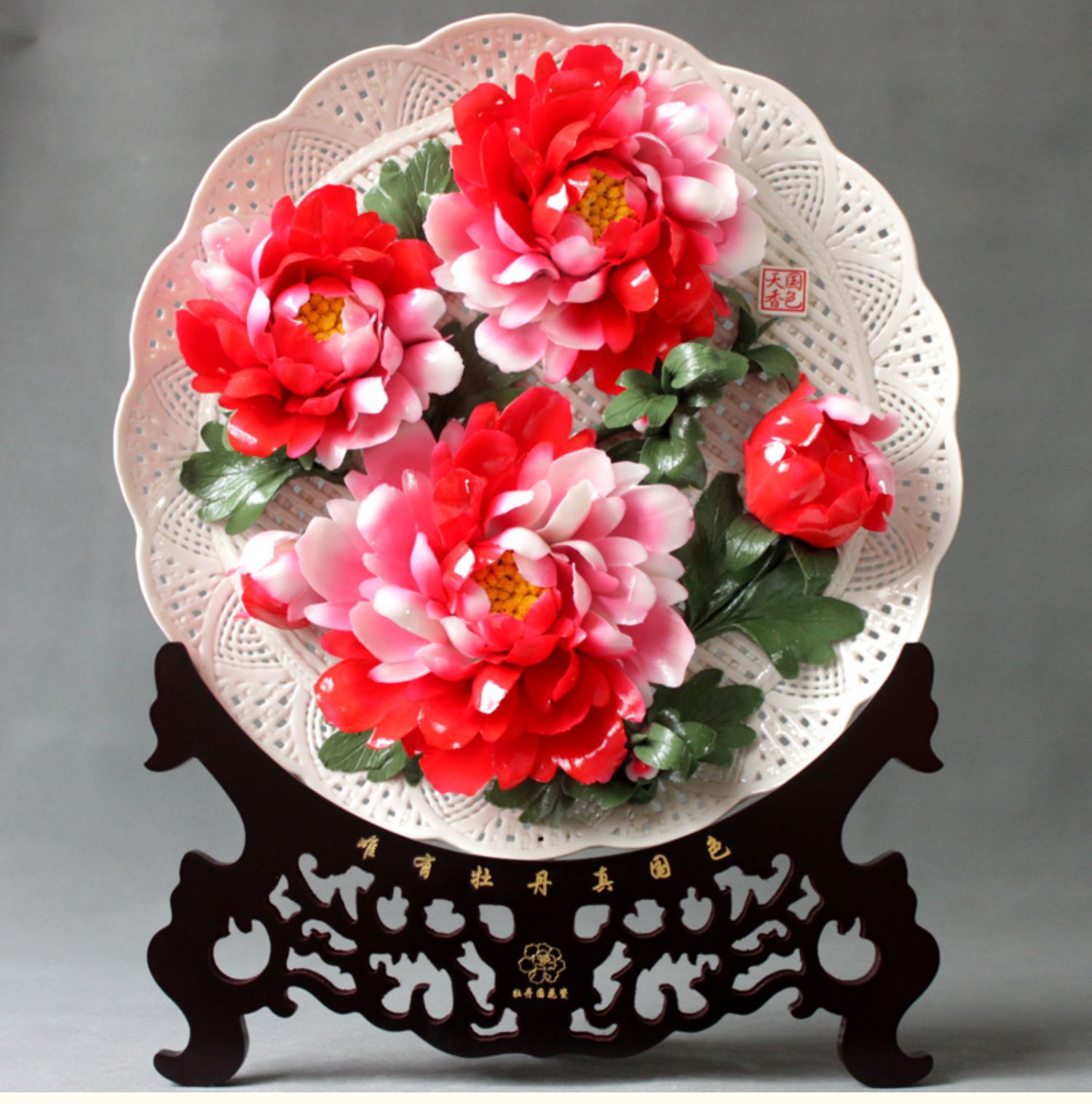 牡丹花摆件好不好