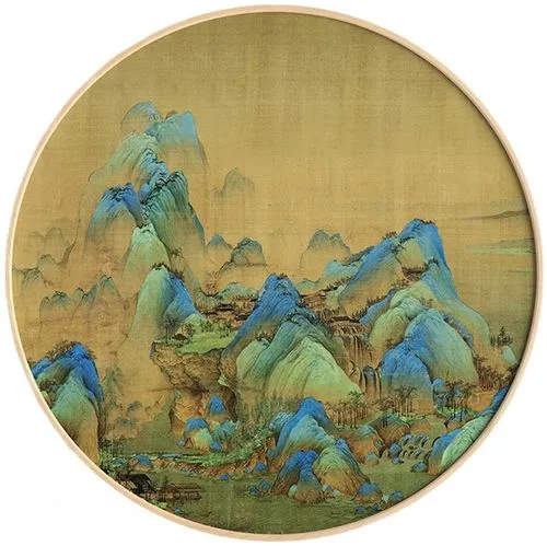 十大最旺家的客厅挂字 千里江山图挂客厅可招财