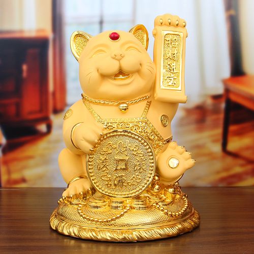 镀金的招财猫什么寓意 招财猫金吊坠