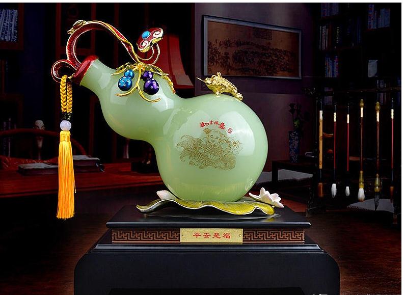 风水摆件葫芦的六大寓意-易德轩吉祥商城