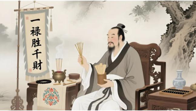 一禄胜千财，小富靠财，大富靠禄