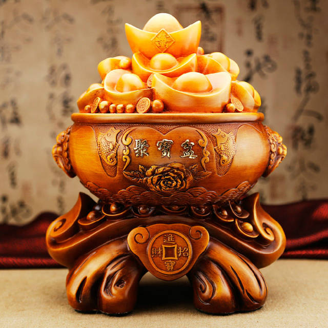 聚宝盆怎么摆放，五路财神聚宝盆怎么摆放?